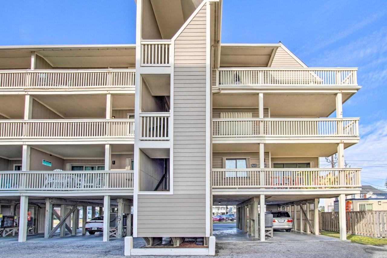 Ocean-View Condo With Deck, Steps To Carolina Beach! Exterior photo